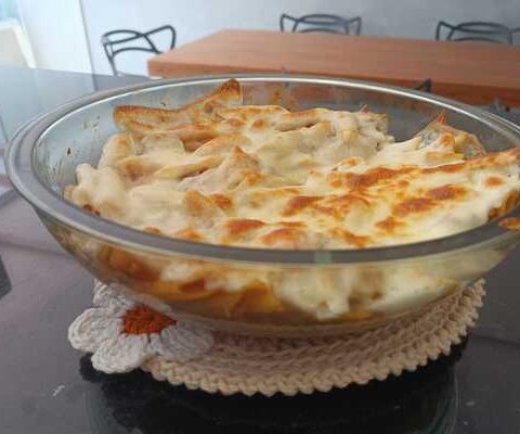 Batata à bolonhesa deliciosa