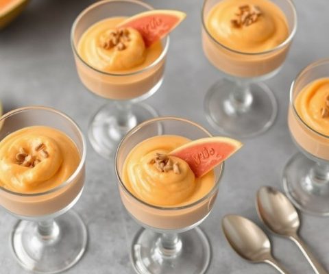 Mousse de Mamão delicioso - Imagem gerada por IA no PicsArt