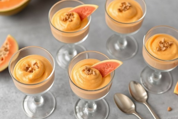 Mousse de Mamão delicioso - Imagem gerada por IA no PicsArt