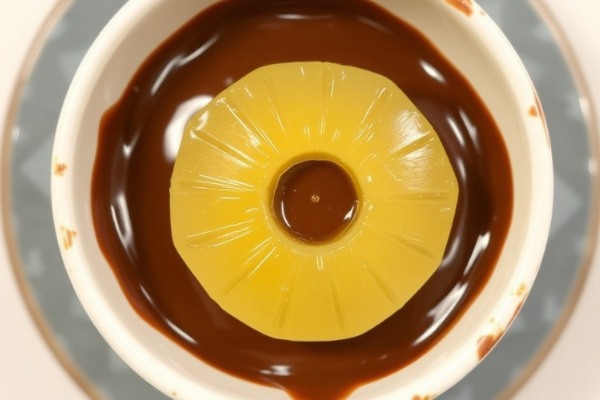Sobremesa de Chocolate com abacaxi no copinho - Imagem gerada por IA no PicsArt